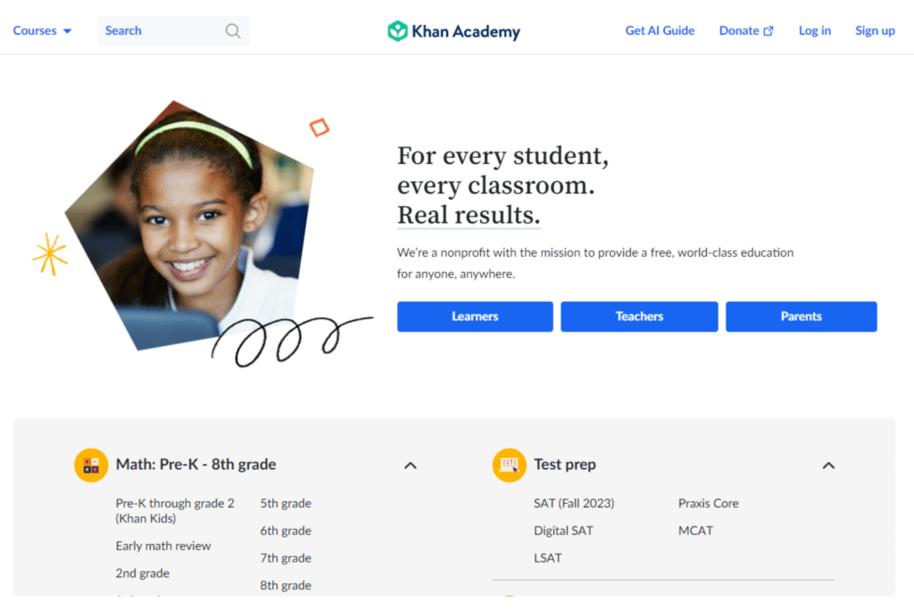 Khan Academy Online Learning