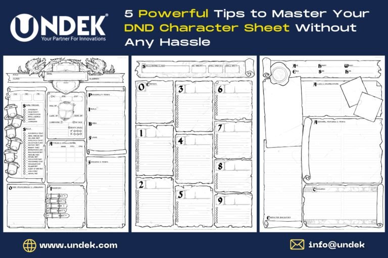 5 Powerful Tips to Master Your DND Character Sheet Without Any Hassle