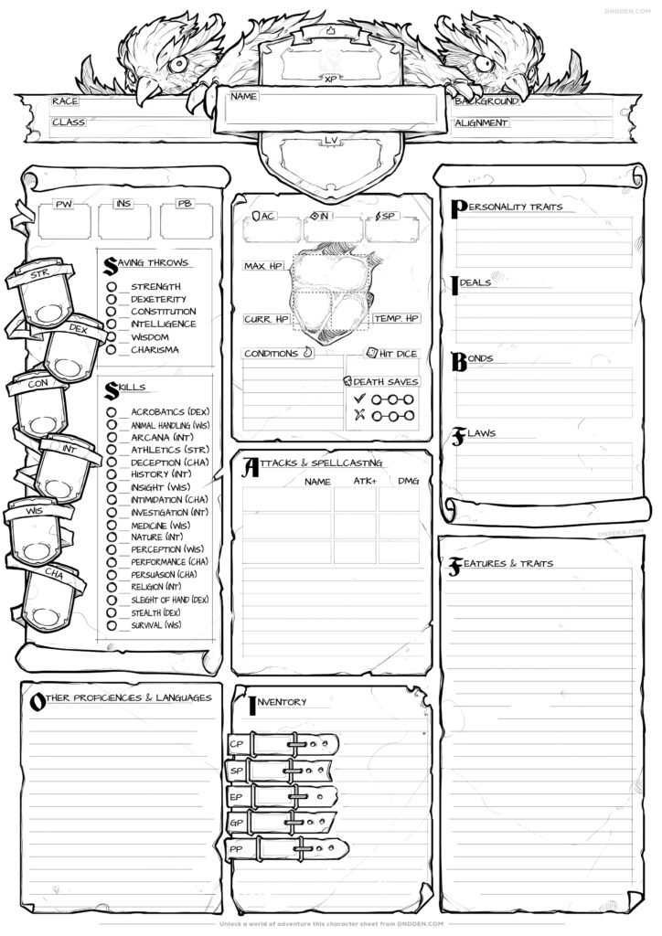 DND Character Sheet 1